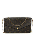Louis Vuitton Monogram Pochette Felicie Chain Wallet Fuchsia