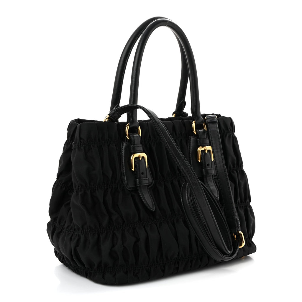 Prada Tessuto Nylon Gaufre Tote Black