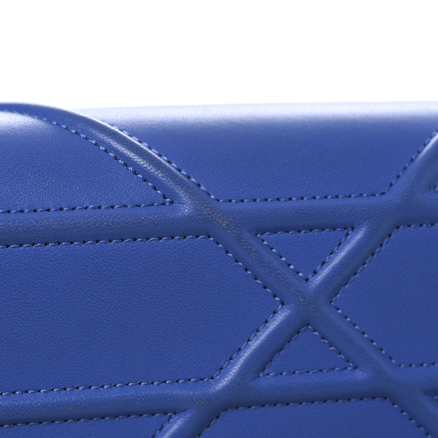 Christian Dior Smooth Calfskin Medium Diorama Flap Bag Blue