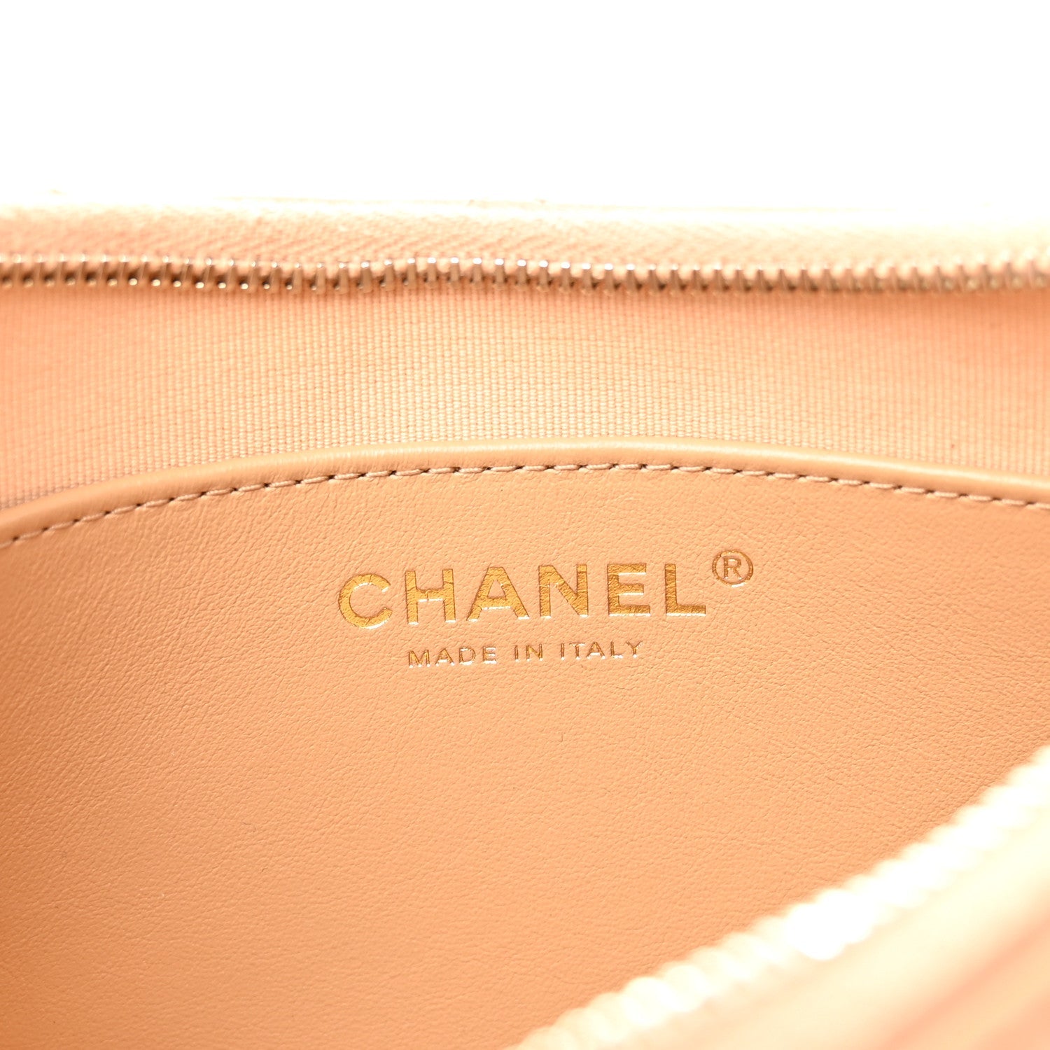 Chanel Crumpled Calfskin Quilted Braided CC Hobo Beige