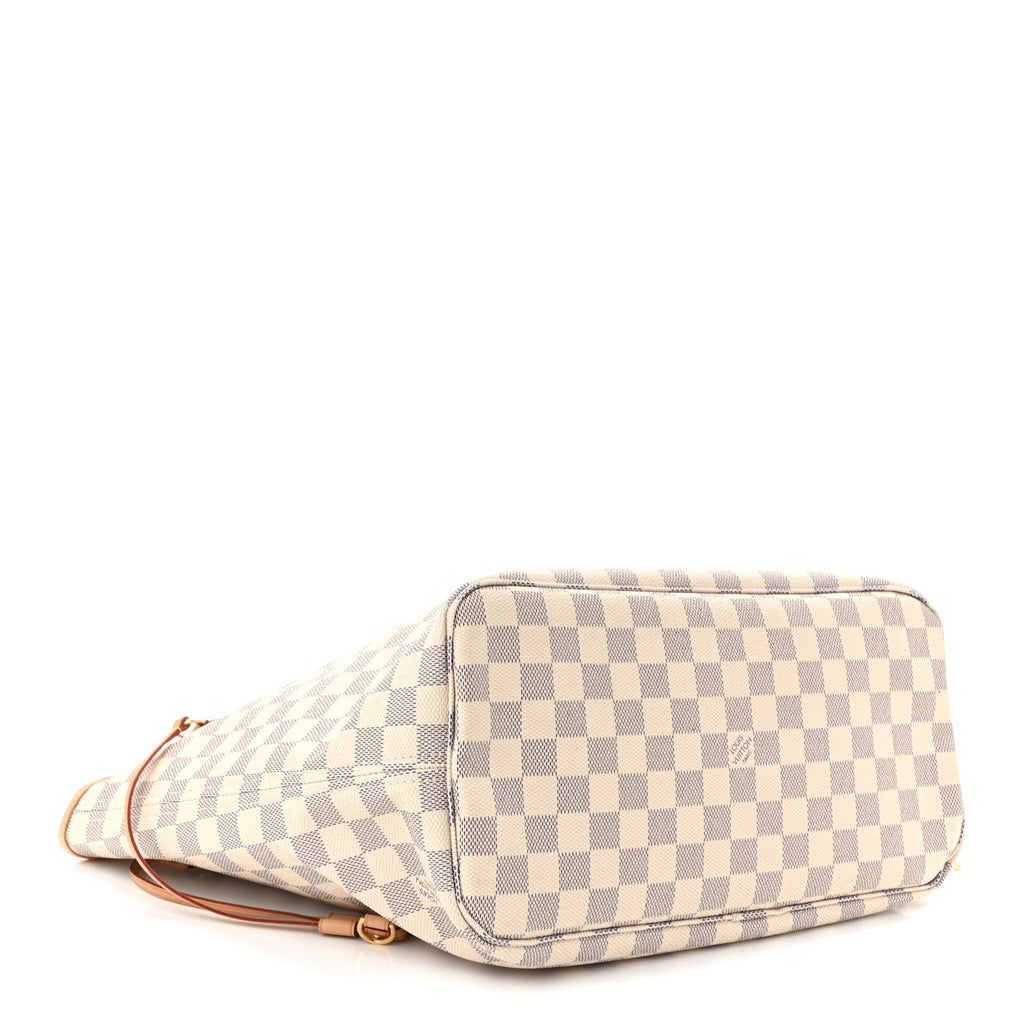 Louis Vuitton Damier Azur Neo Neverfull MM Rose Ballerine