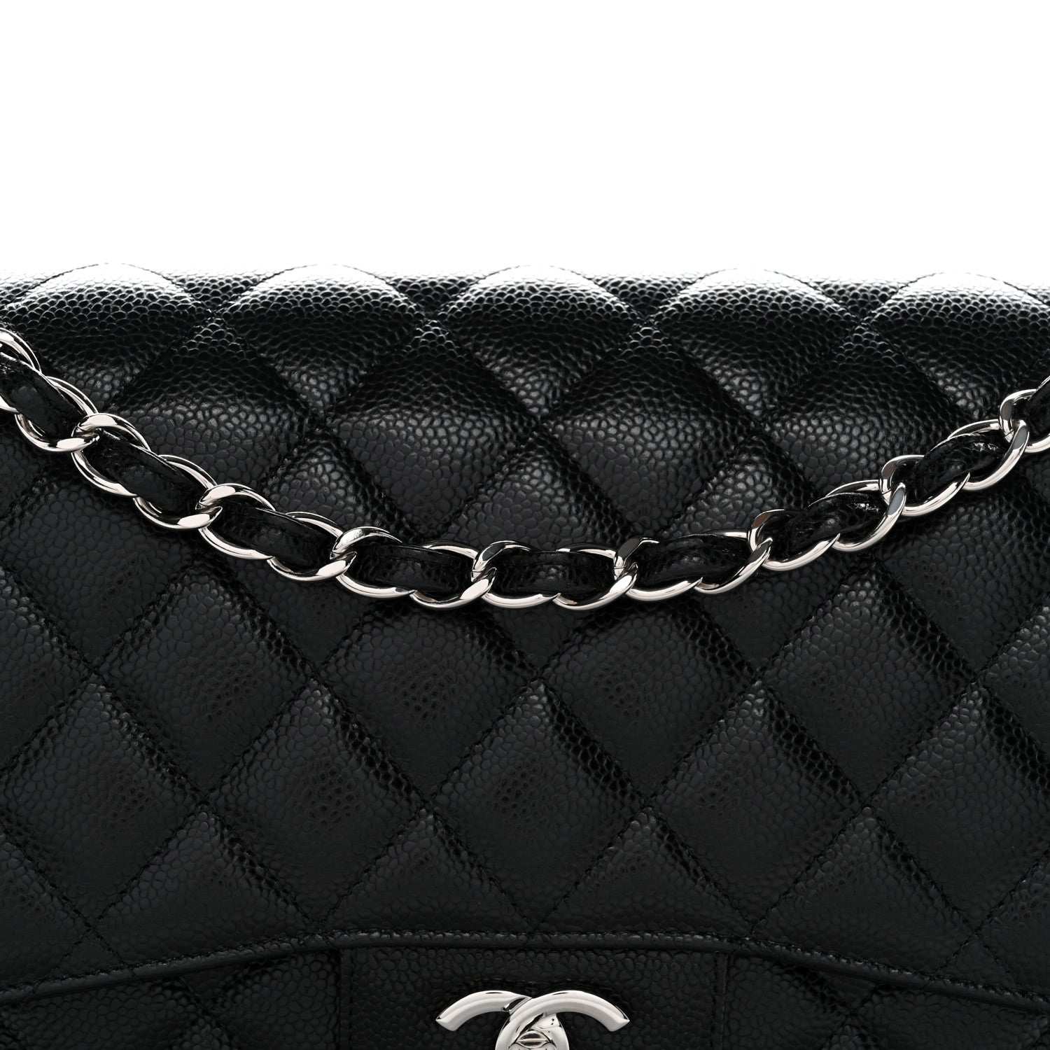 Chanel Caviar Quilted Jumbo Double Flap Black