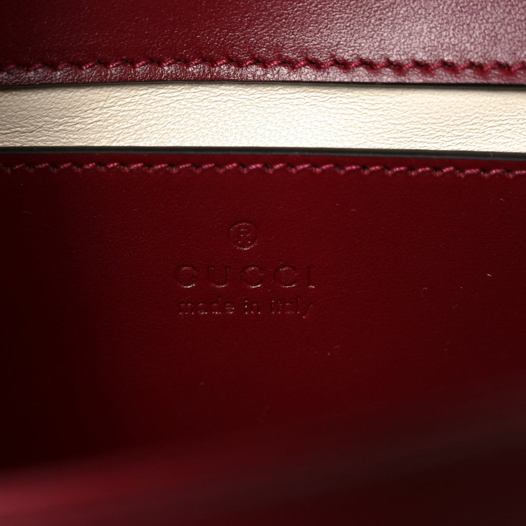 Gucci Calfskin Matelasse Mini GG Marmont Shoulder Bag Rosso Ancora
