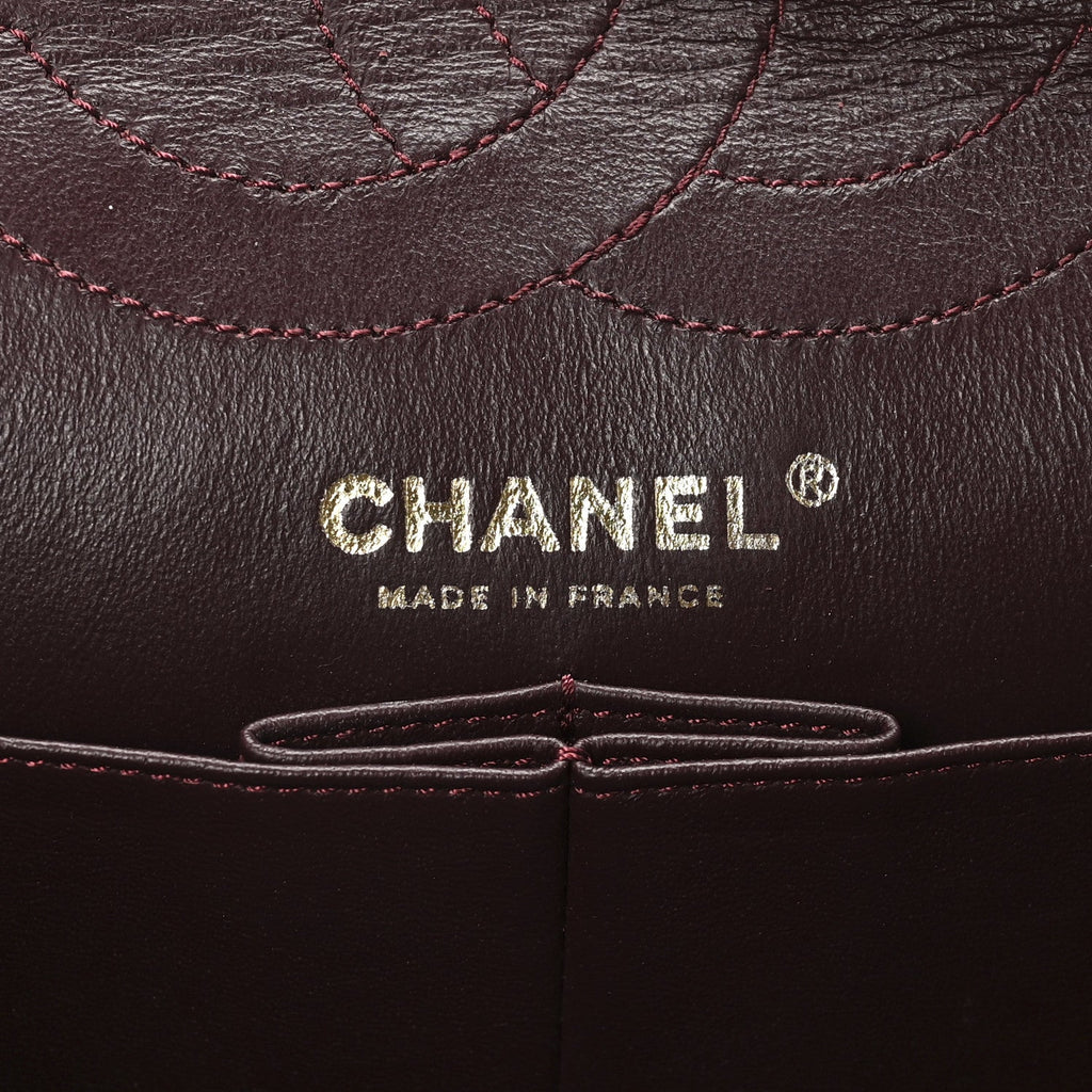 Chanel Distressed Patent Quilted 2.55 Reissue 226 Flap Black
