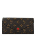 Louis Vuitton Monogram Josephine Wallet Red