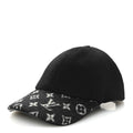 Louis Vuitton Wool Silk Monogram Endless Cap L Black