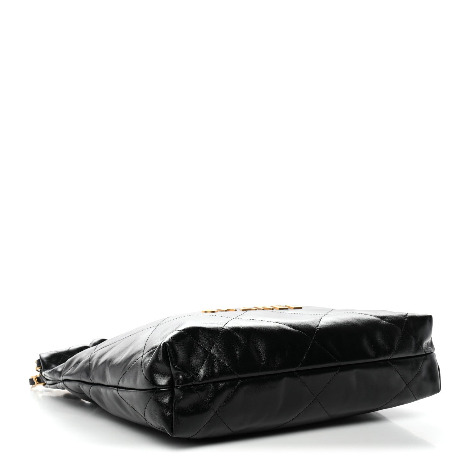 Chanel Shiny Calfskin Quilted Small Chanel 22 Black
