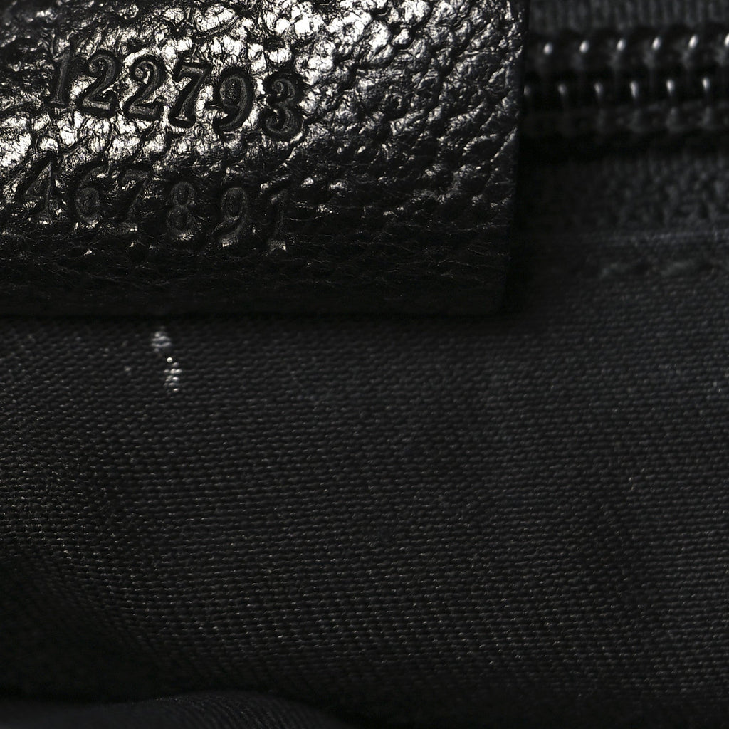 Gucci Monogram Flat Messenger Bag Black