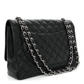 Chanel Caviar Maxi Single Flap Black
