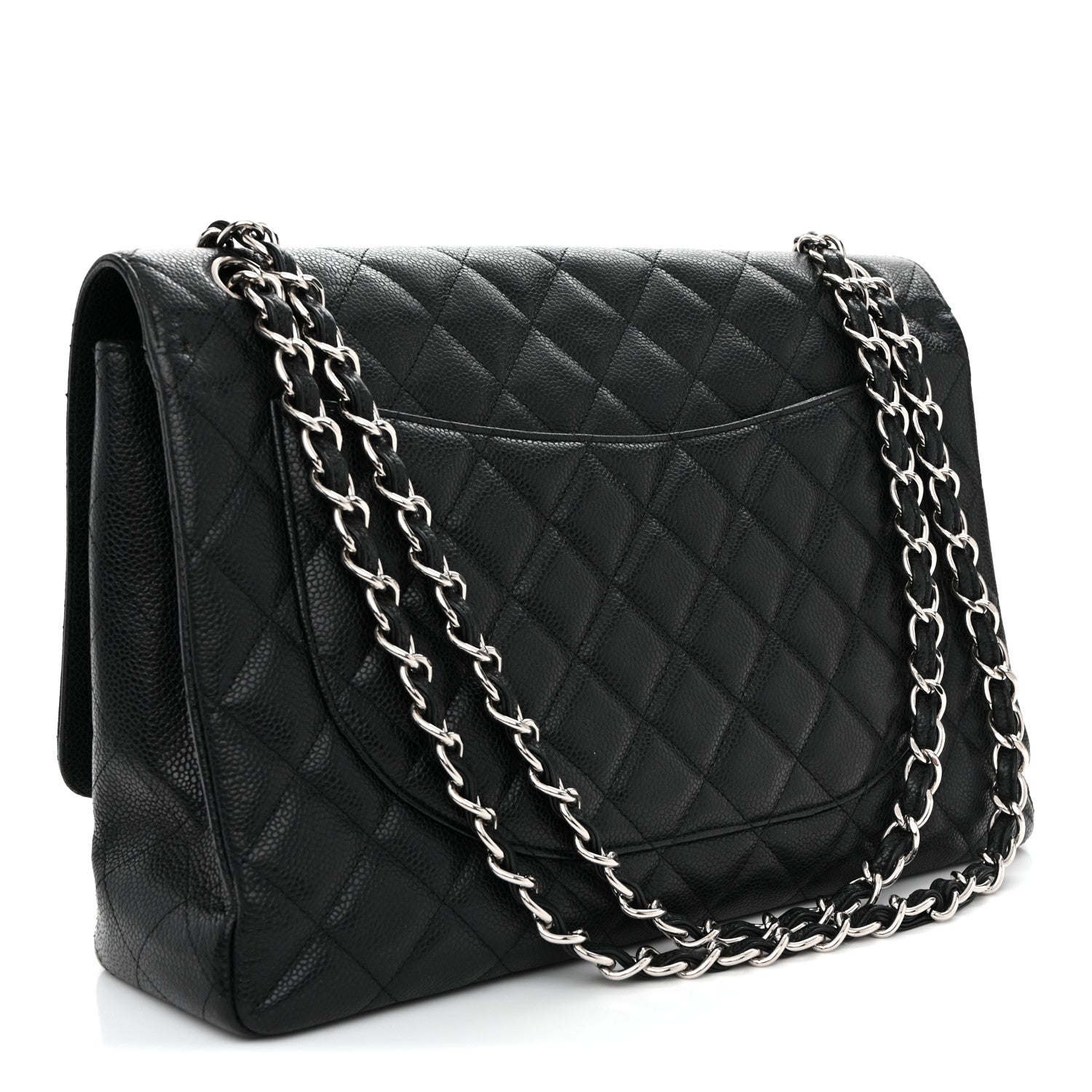 Chanel Caviar Maxi Single Flap Black