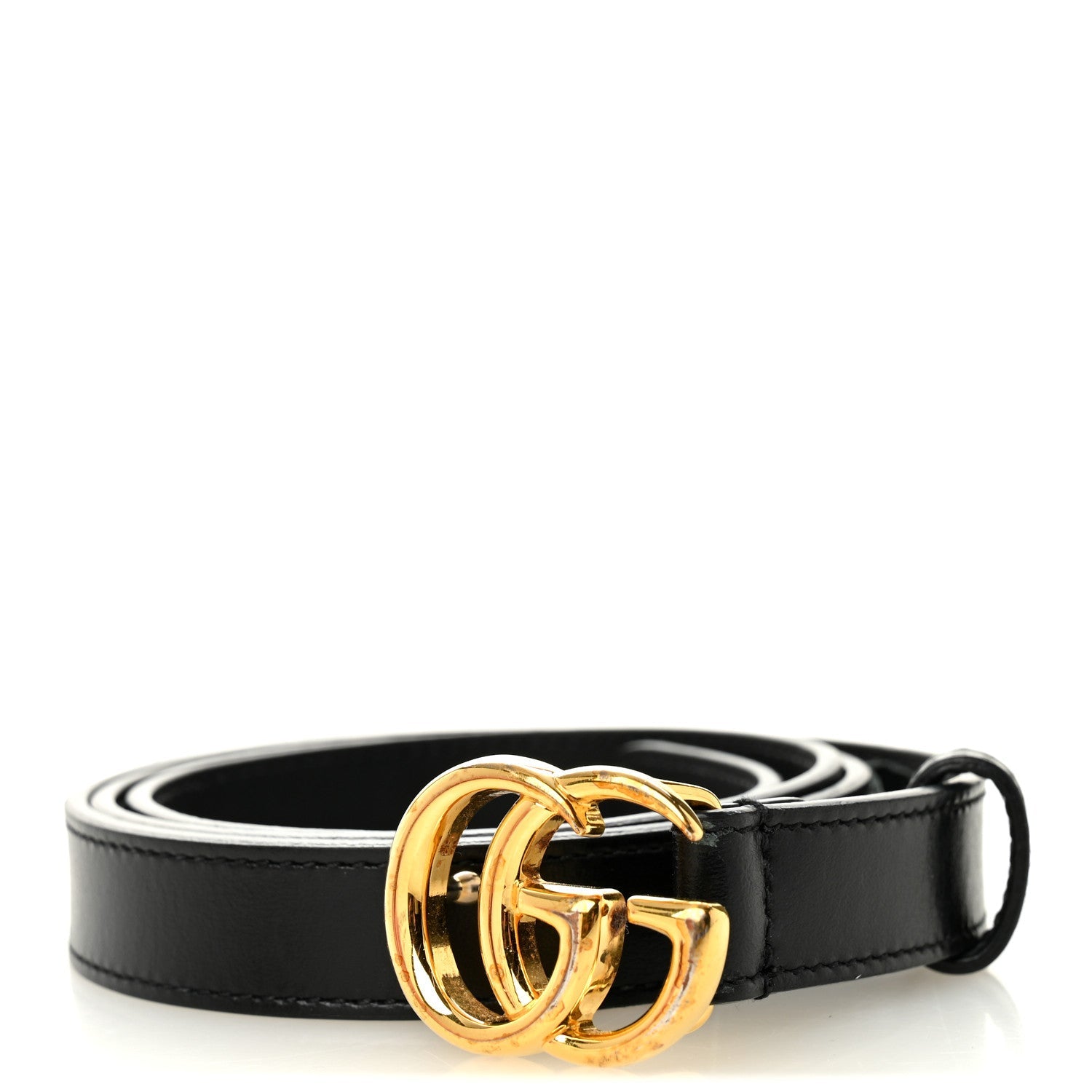 Gucci Calfskin Double G 90 36 Belt Black