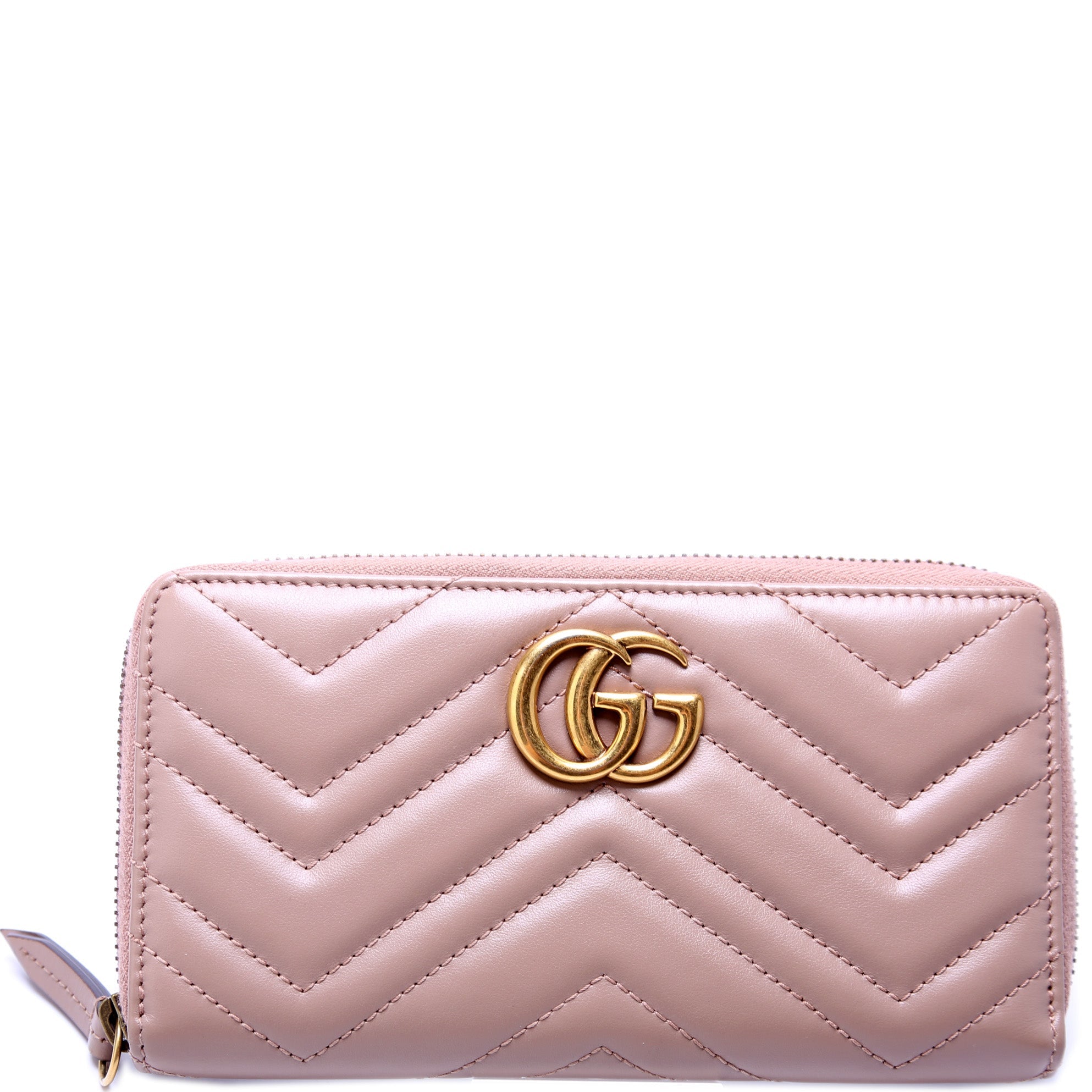 GG Marmont Zip Around Wallet 443123 Tan