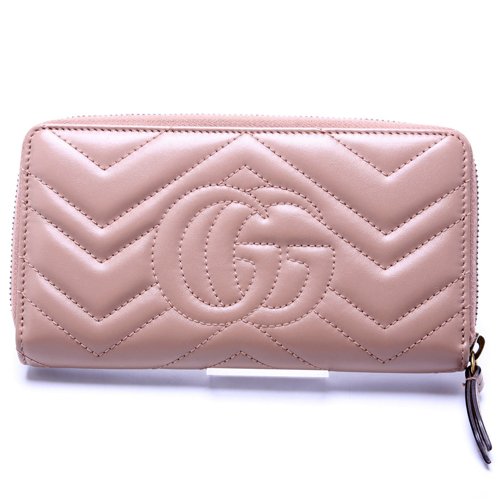 GG Marmont Zip Around Wallet 443123 Tan