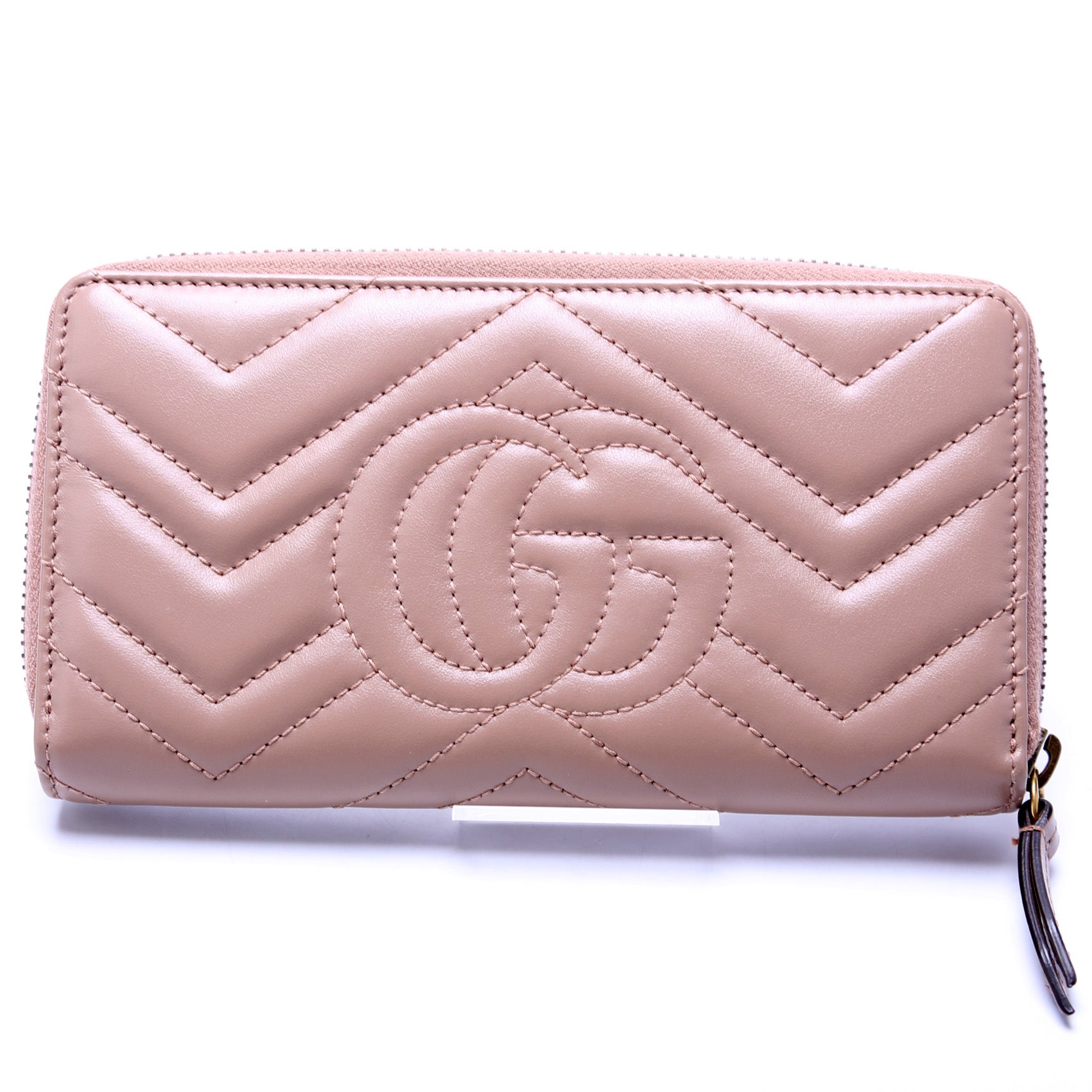 GG Marmont Zip Around Wallet 443123 Tan