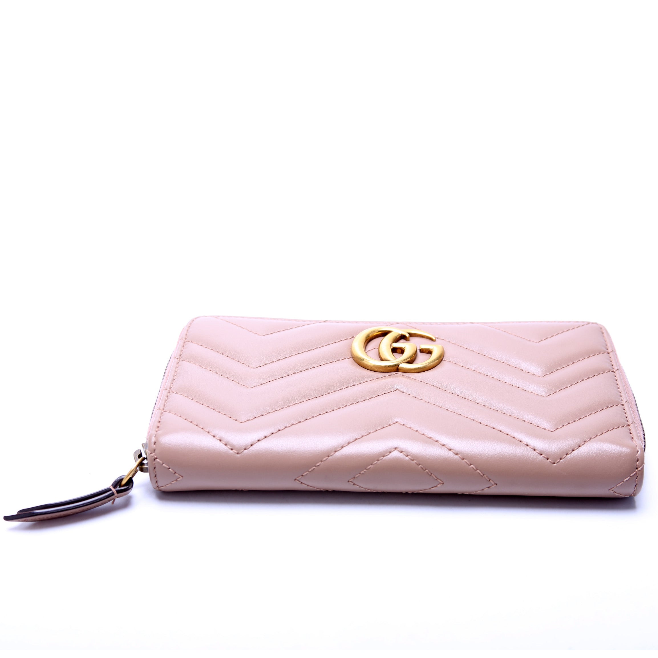 GG Marmont Zip Around Wallet 443123 Tan