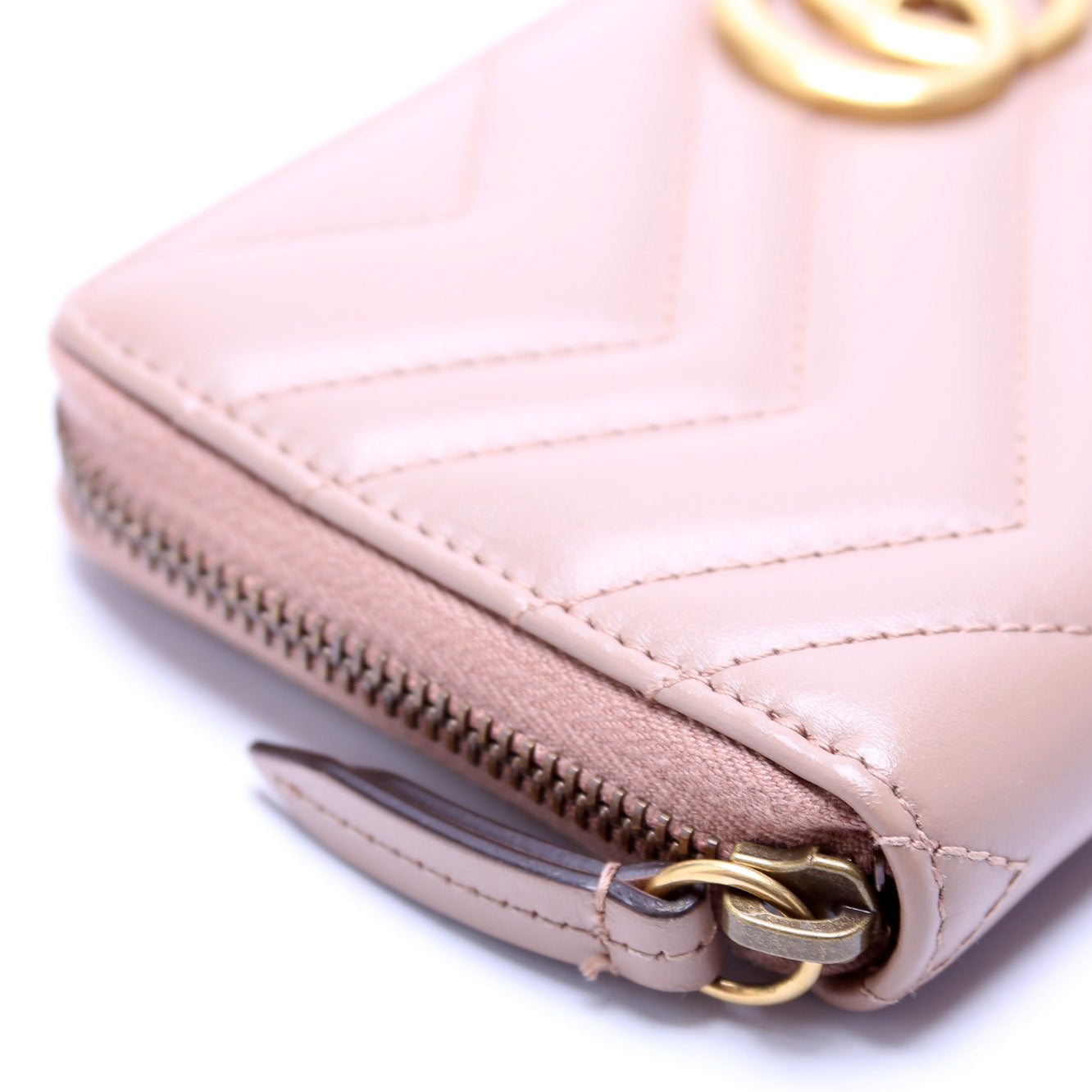 GG Marmont Zip Around Wallet 443123 Tan