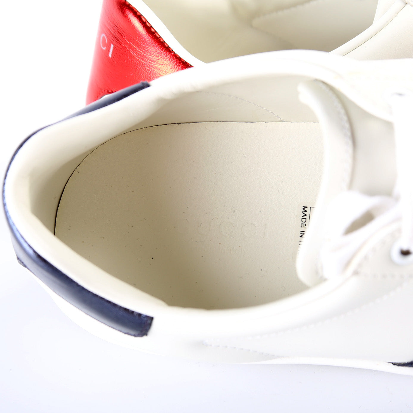 Ace Web Loved Embellished Velcro Leather Sneakers Size 40