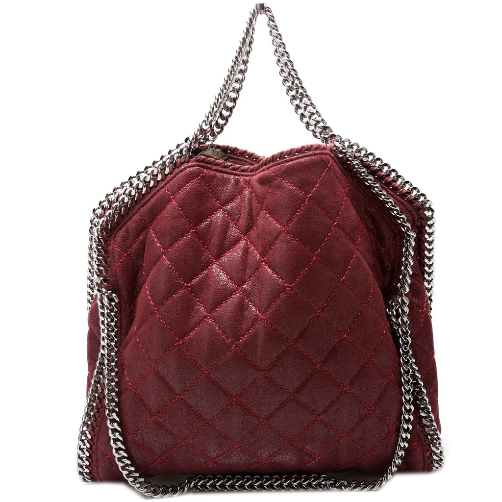 Falabella Quilted Fold Over Tote