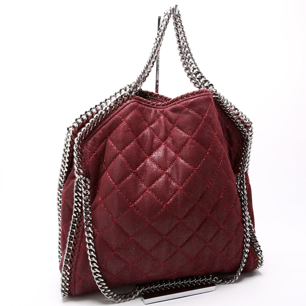 Falabella Quilted Fold Over Tote