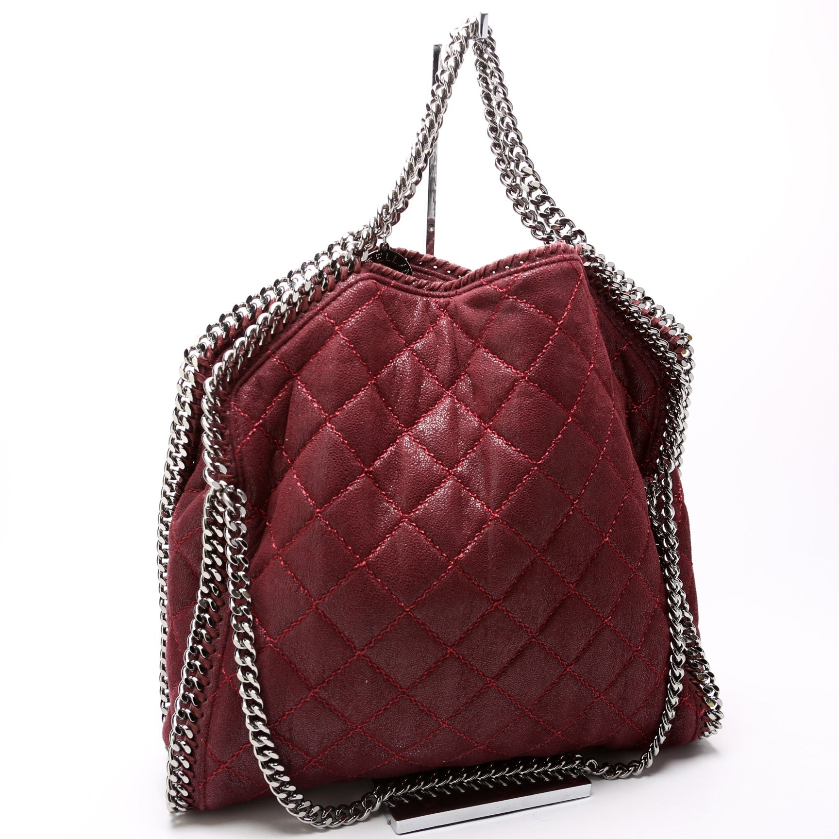 Falabella Quilted Fold Over Tote