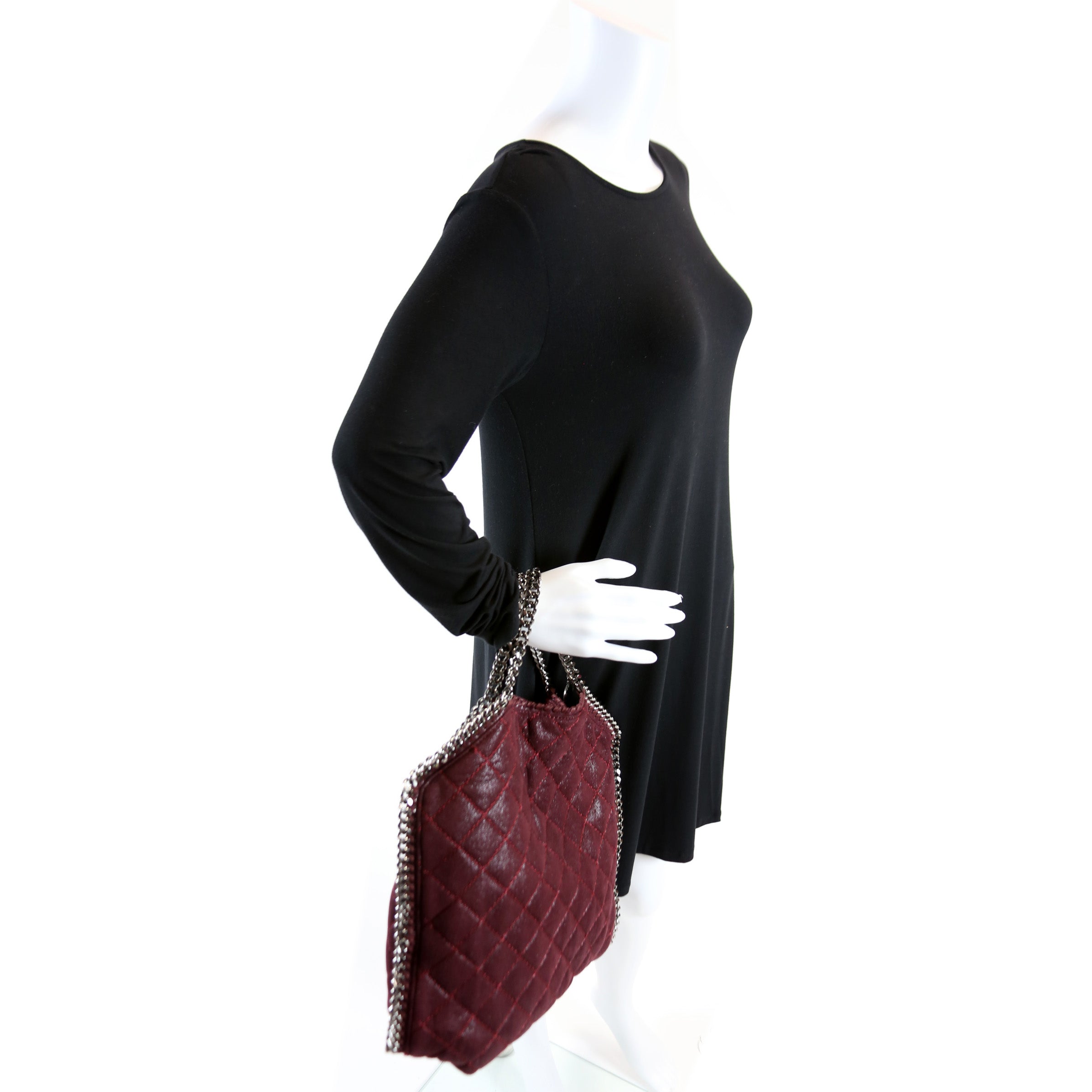 Falabella Quilted Fold Over Tote