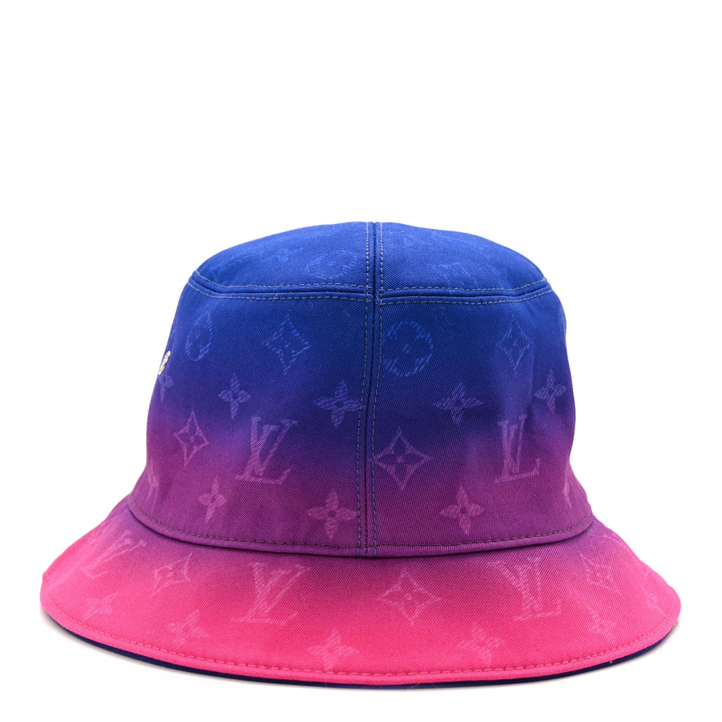 Louis Vuitton Monogram Illusion Reversible Bucket Hat M Pink Purple