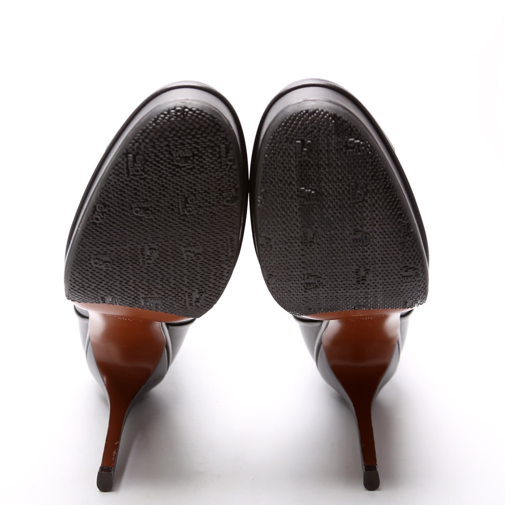 Cap Toe Leather Booties Size 40