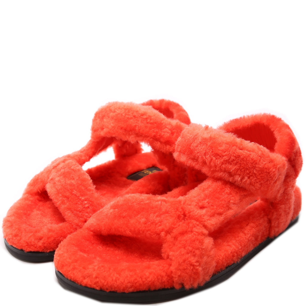 Fendi Fendi Feel Shearling Sandals Size 37