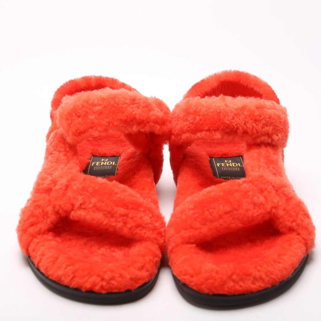 Fendi Fendi Feel Shearling Sandals Size 37