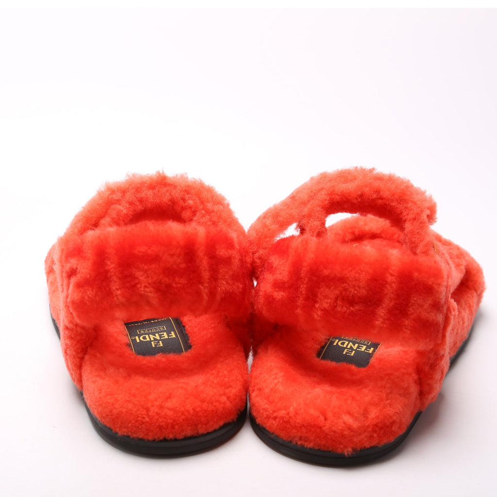 Fendi Fendi Feel Shearling Sandals Size 37