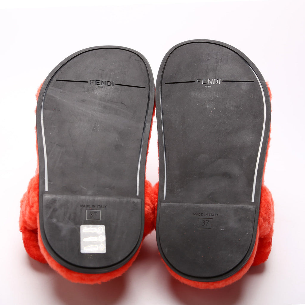 Fendi Fendi Feel Shearling Sandals Size 37