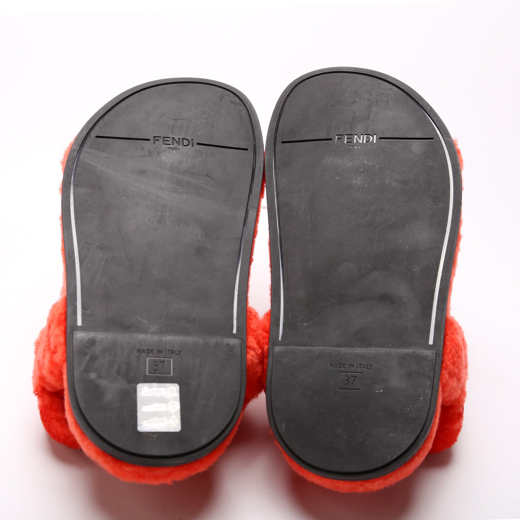 Fendi Fendi Feel Shearling Sandals Size 37