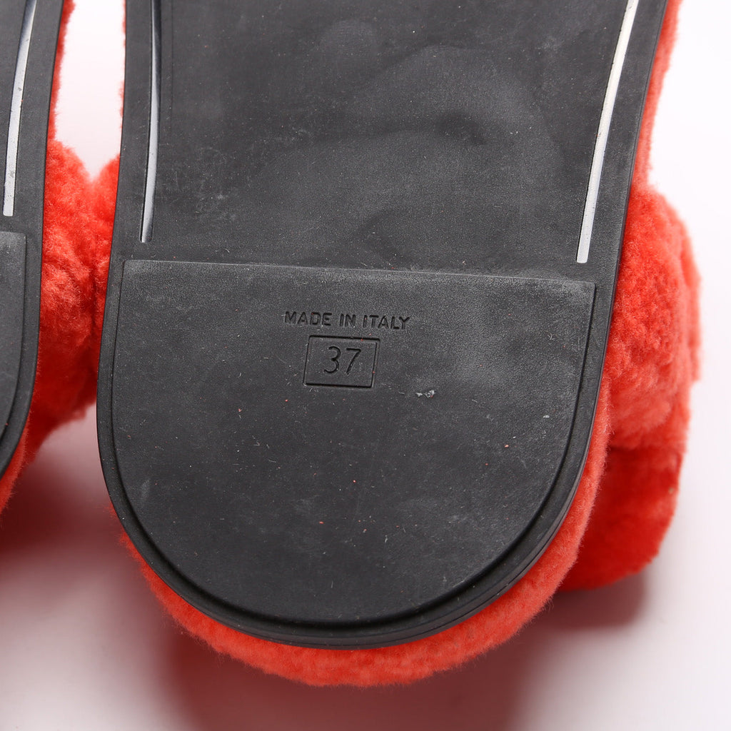 Fendi Fendi Feel Shearling Sandals Size 37