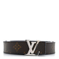 Louis Vuitton Calfskin Monogram 30mm LV Initiales Reversible Belt 90 36 Blue