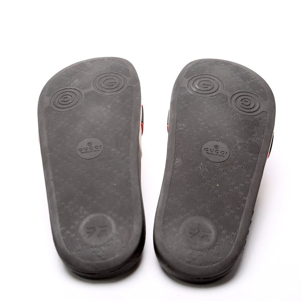 Gucci Logo Rubber Slides Size 36