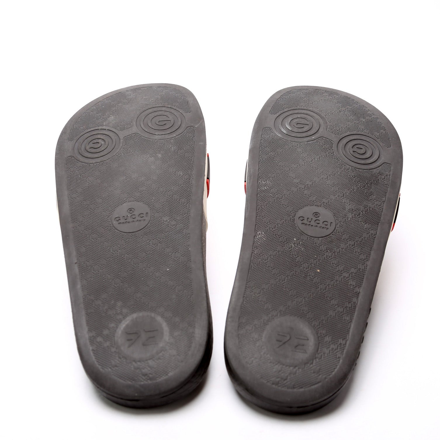 Gucci Logo Rubber Slides Size 36
