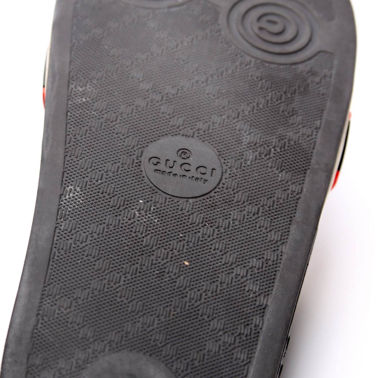Gucci Logo Rubber Slides Size 36