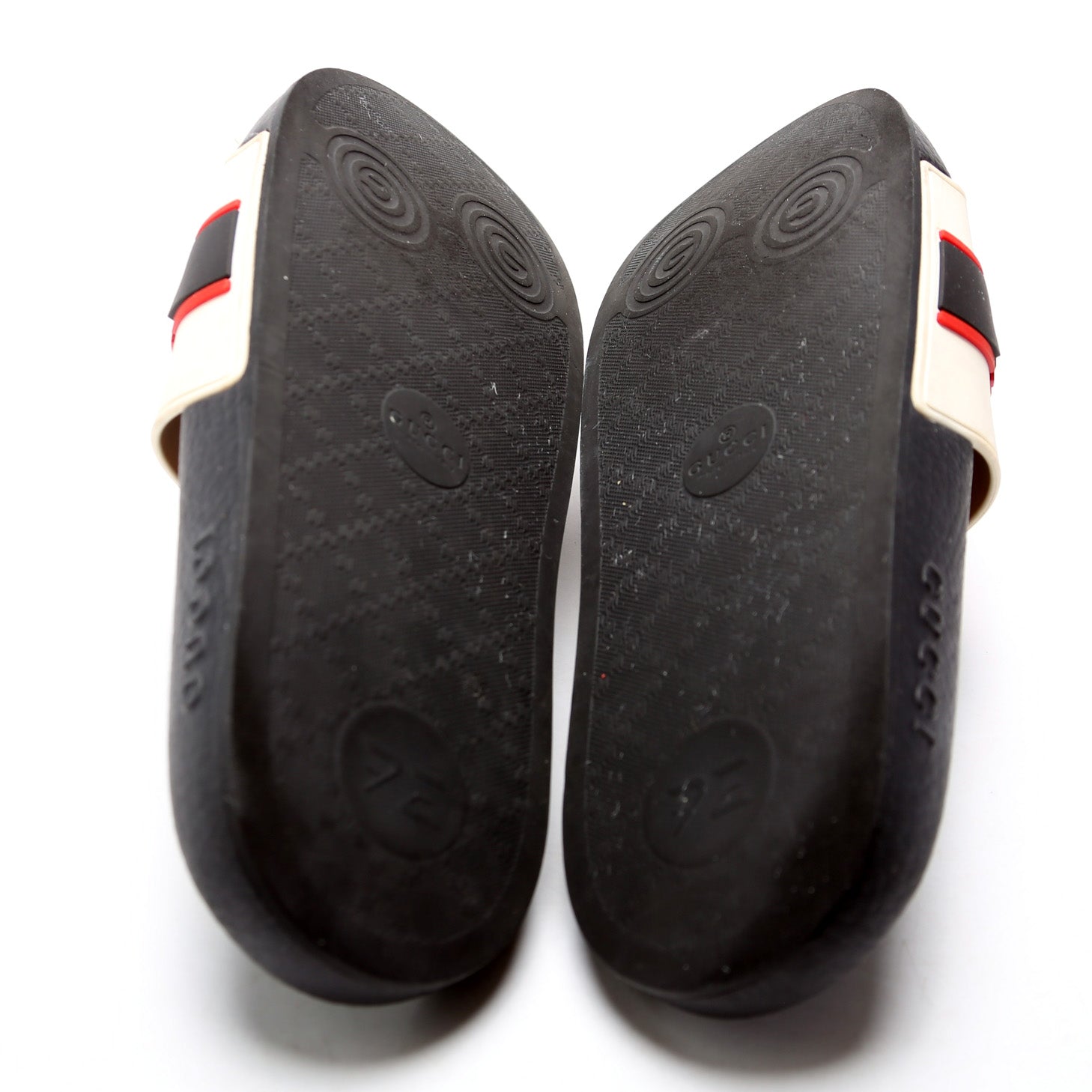 Gucci Logo Rubber Slides Size 40