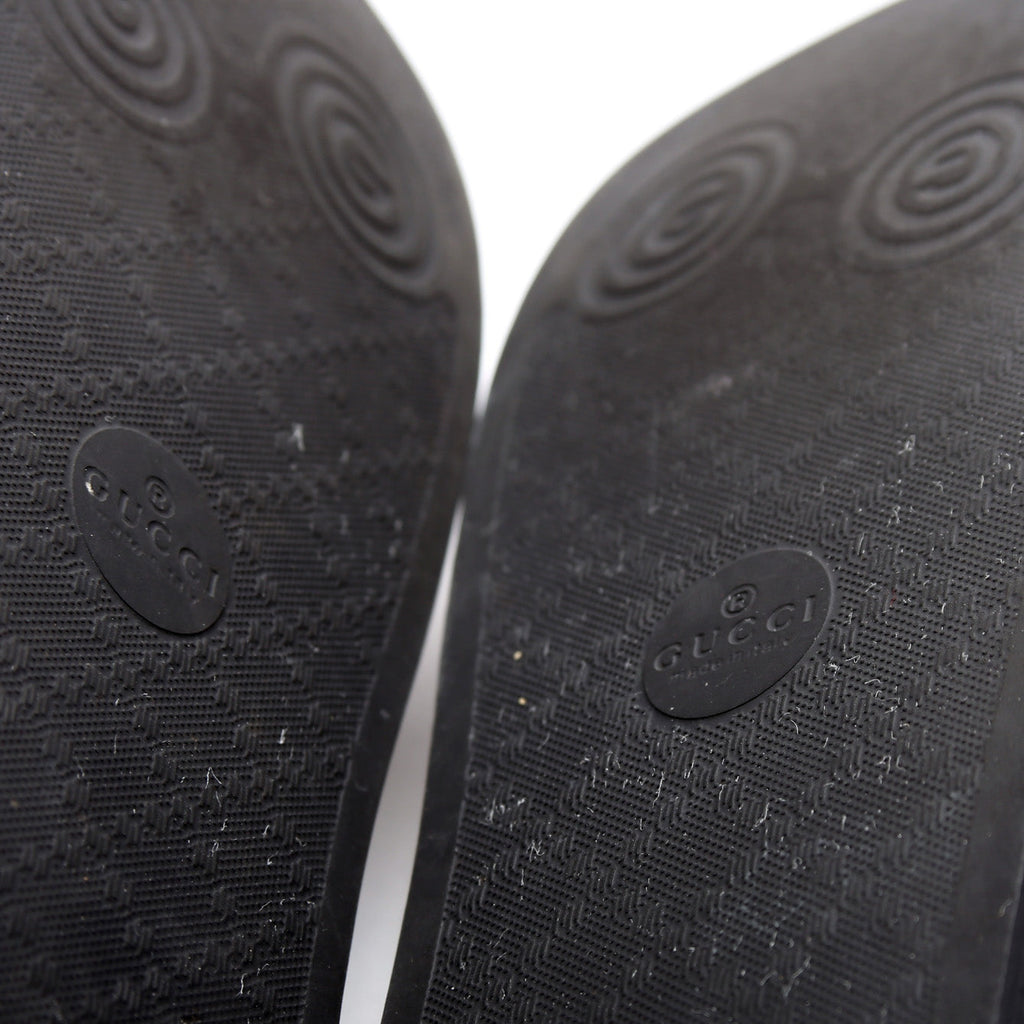 Gucci Logo Rubber Slides Size 40