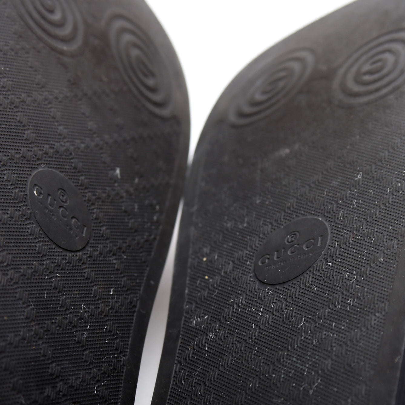 Gucci Logo Rubber Slides Size 40