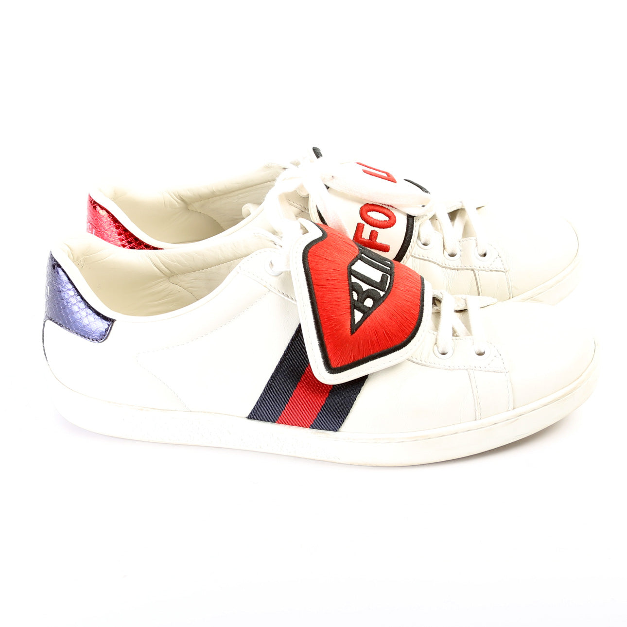 Gucci Ace Web Sneakers Size 39.5