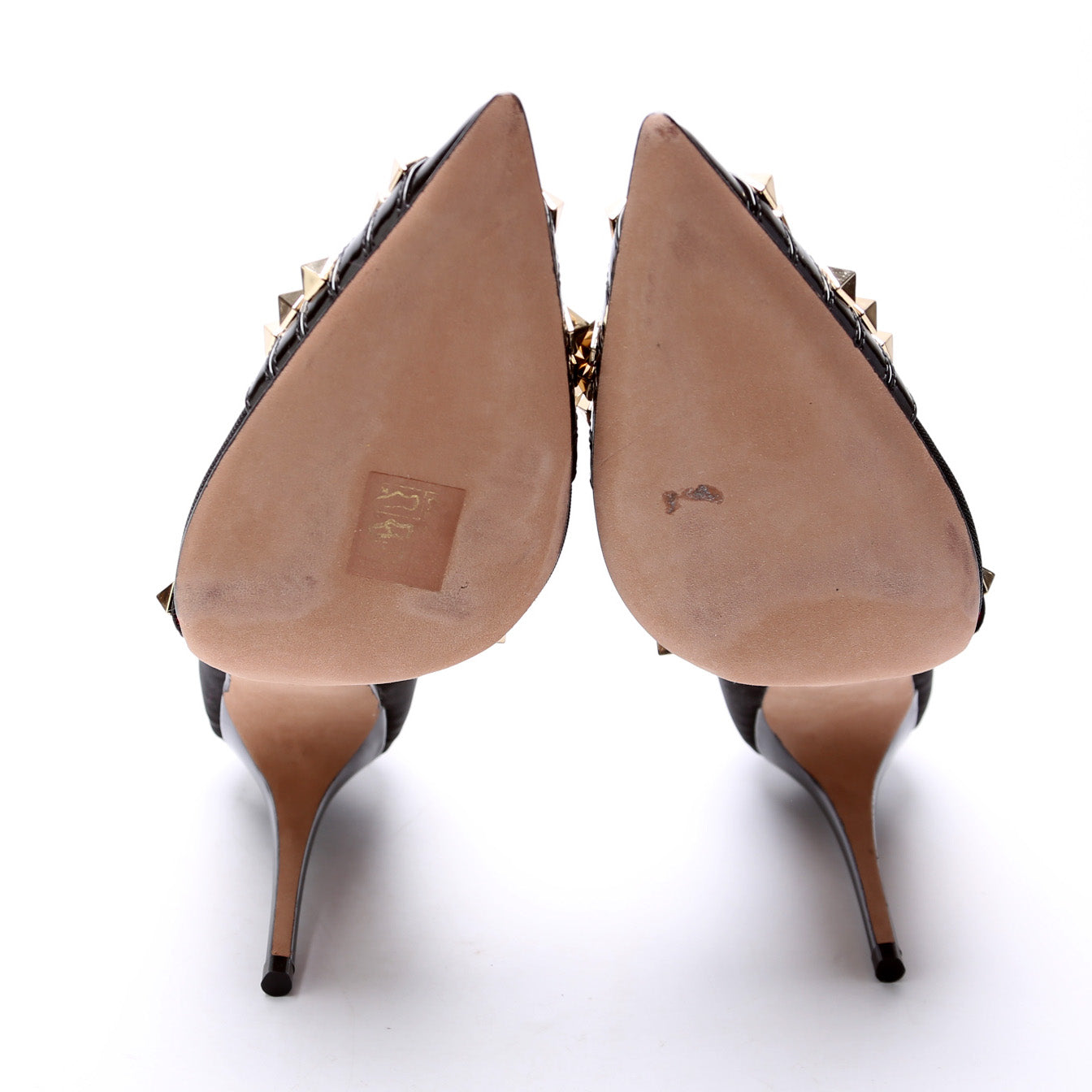 Rockstud Pointed Toe Pumps Size 38.5