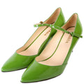 Prada Pointed Toe Pumps Size 39 Green