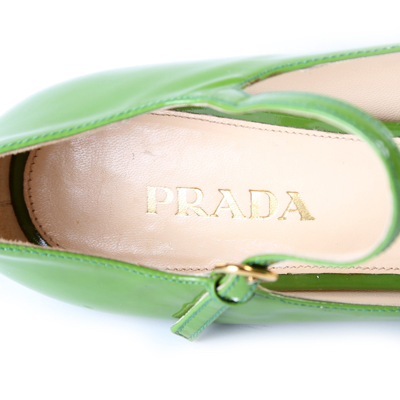 Prada Pointed Toe Pumps Size 39 Green