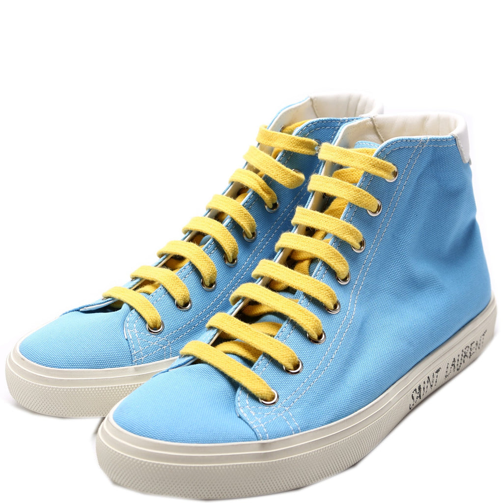 SAINT LAURENT Malibu High Top Sneakers Size 38