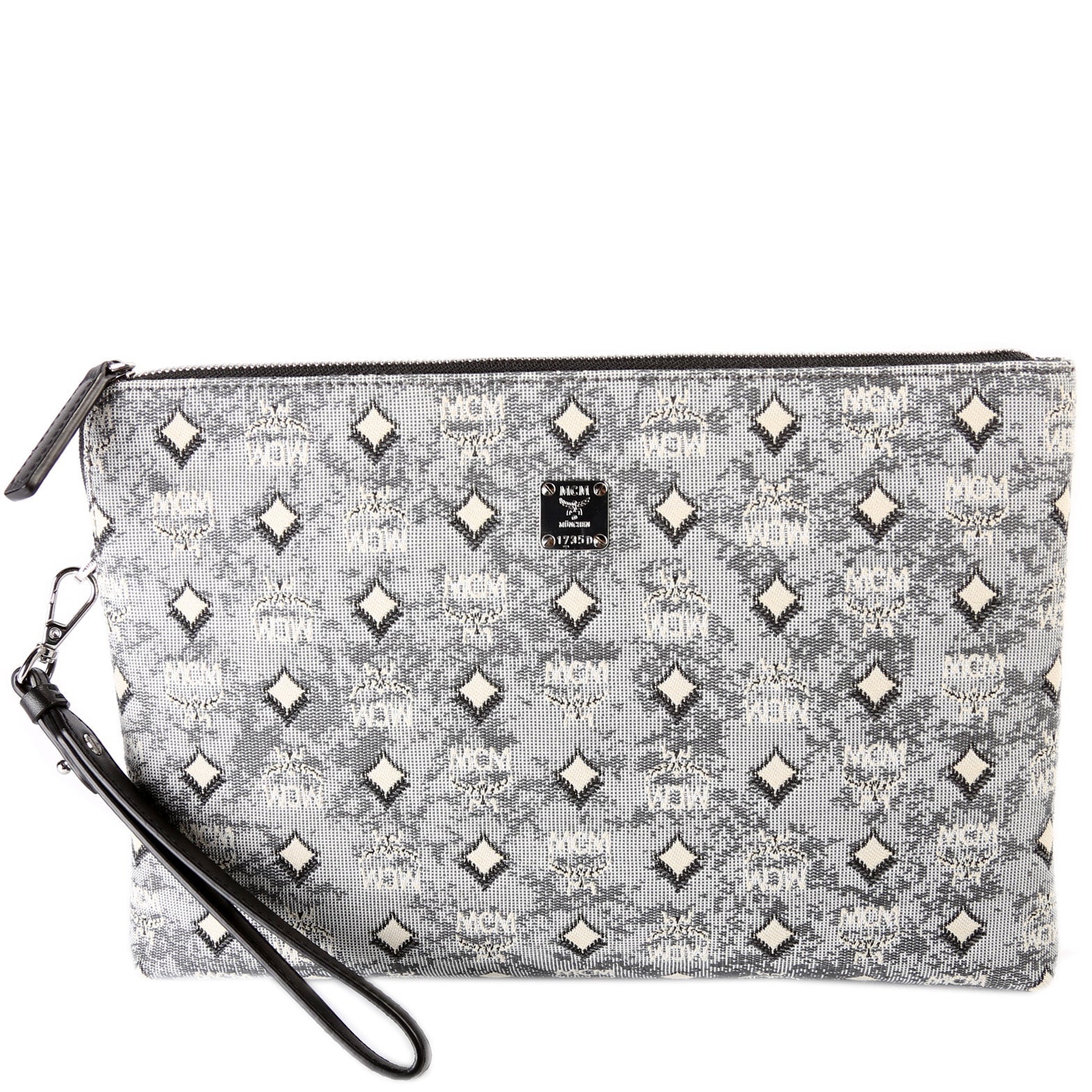 Aren Medium Wristlet Vintage Jacquard Monogram