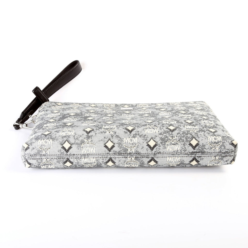 Aren Medium Wristlet Vintage Jacquard Monogram