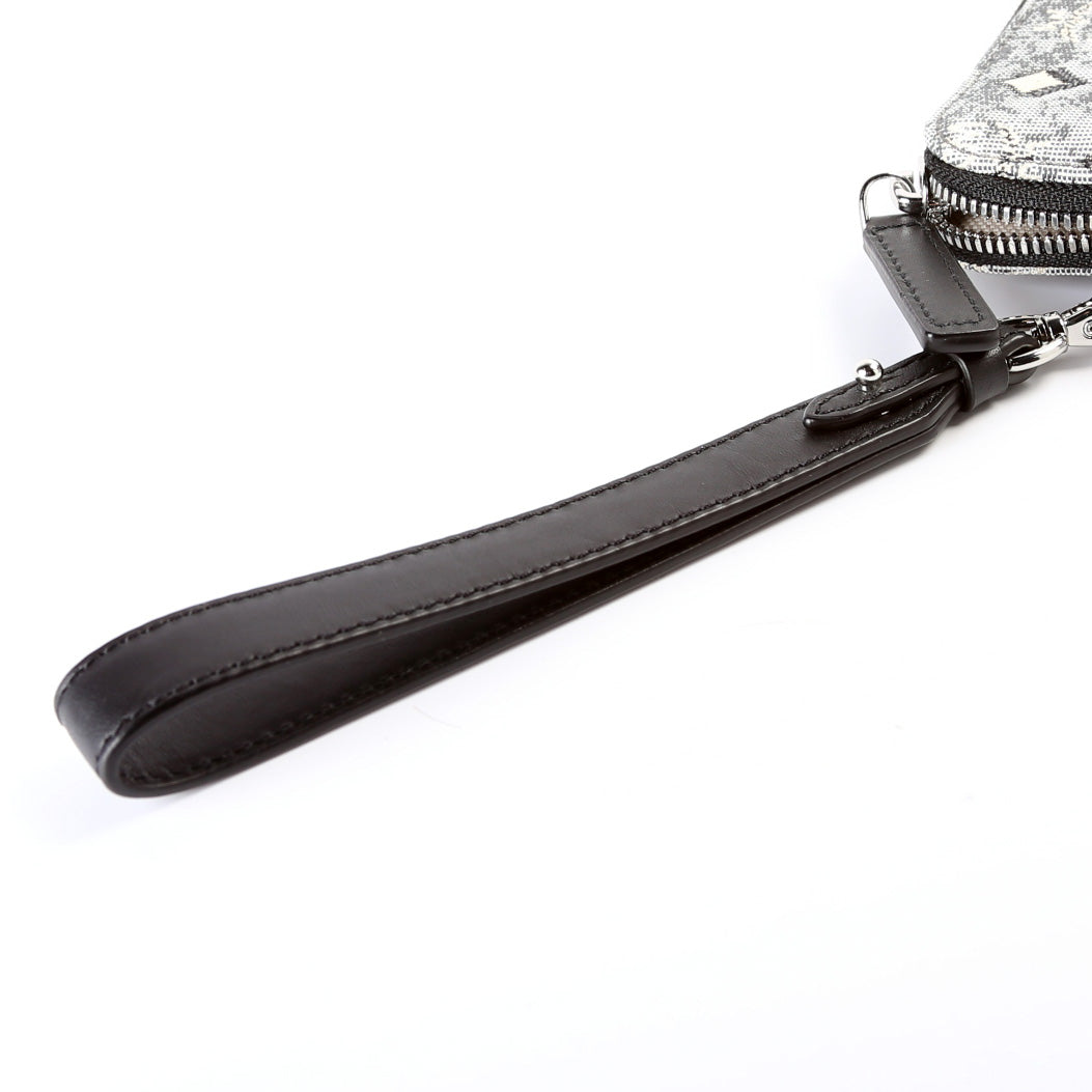 Aren Medium Wristlet Vintage Jacquard Monogram