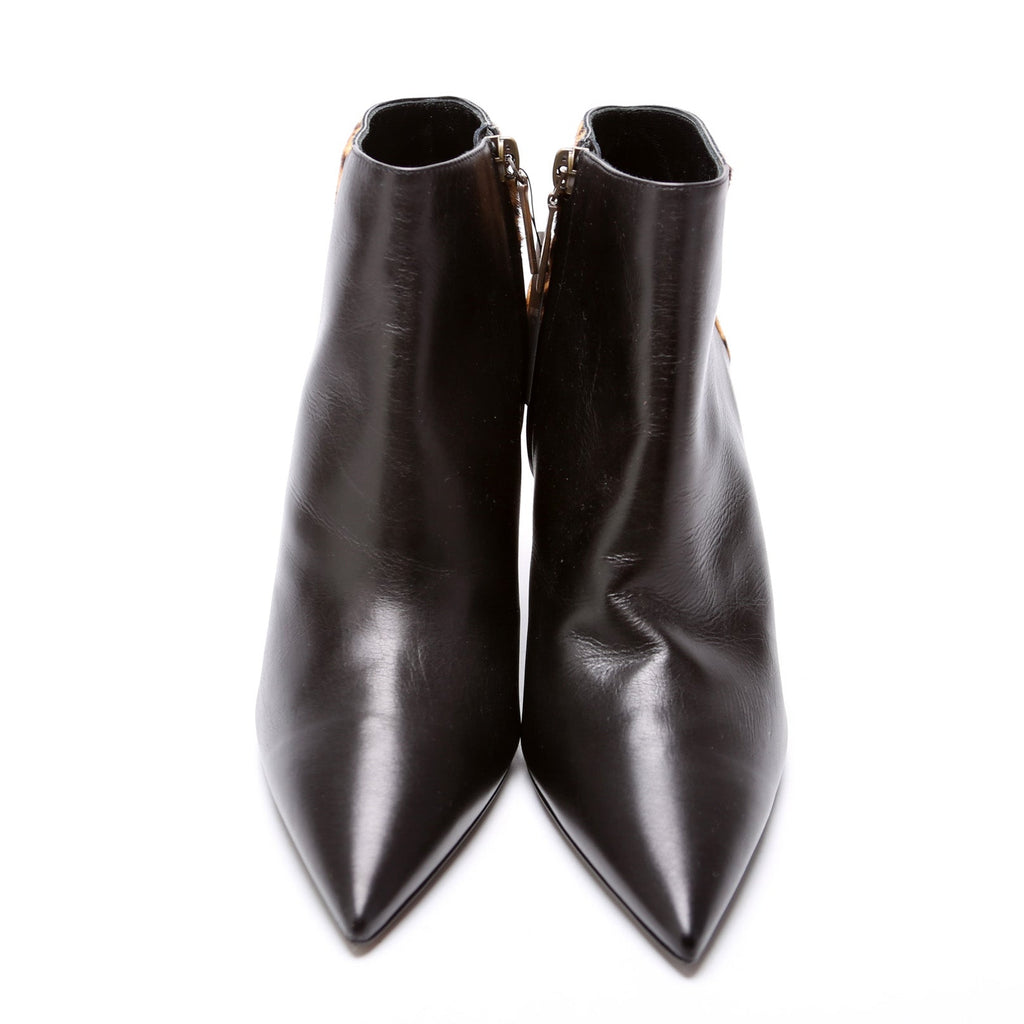 SAINT LAURENT Ankle Booties Leather/Calfskin Size 38.5