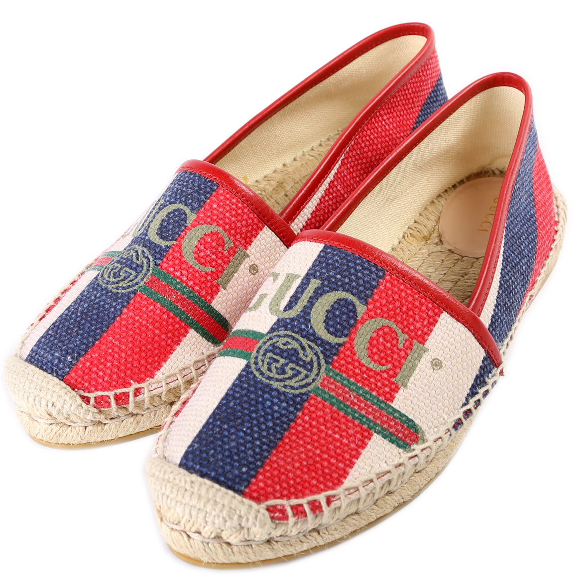 Gucci Logo Espadrilles Size 38.5